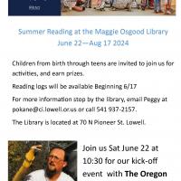 flier for summer reading program 2023